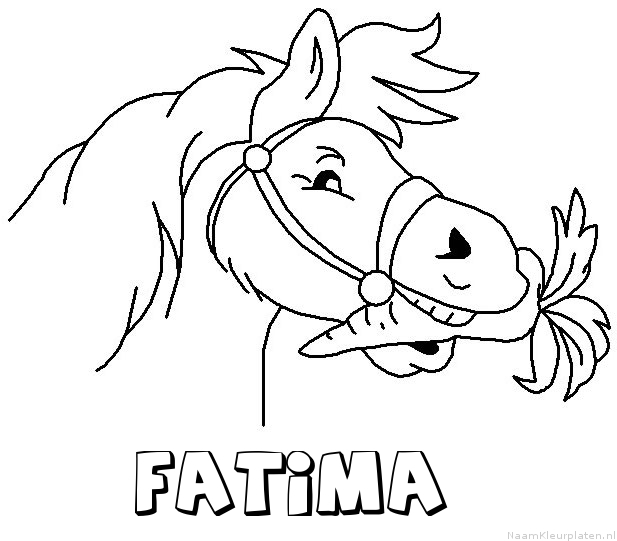 Fatima paard van sinterklaas kleurplaat