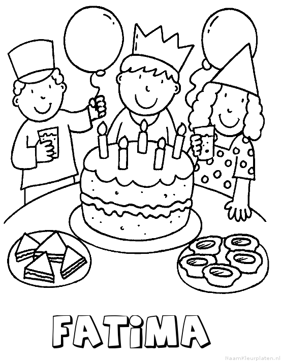 Fatima verjaardagstaart