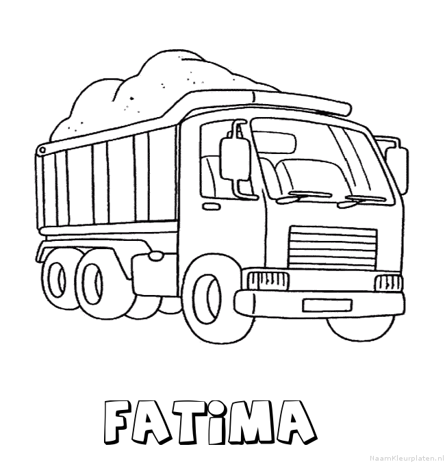 Fatima vrachtwagen kleurplaat