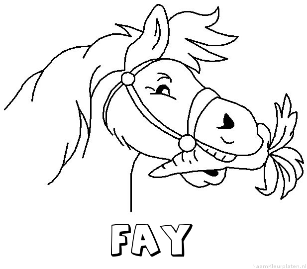 Fay paard van sinterklaas kleurplaat