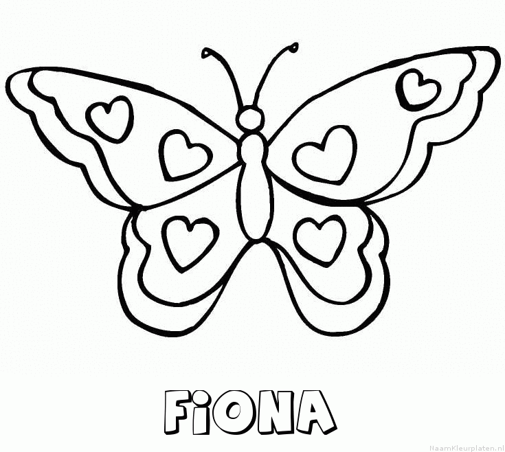 Fiona vlinder hartjes
