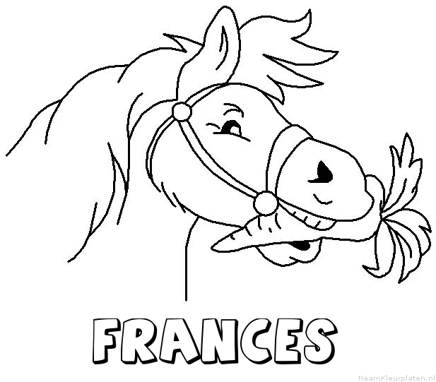 Frances paard van sinterklaas kleurplaat
