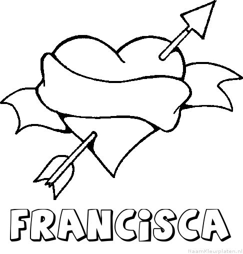 Francisca liefde kleurplaat
