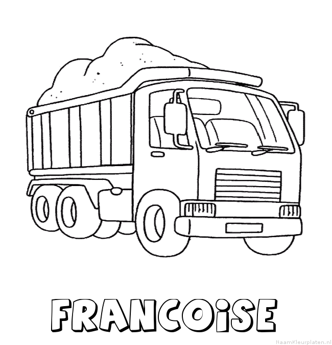 Francoise vrachtwagen kleurplaat