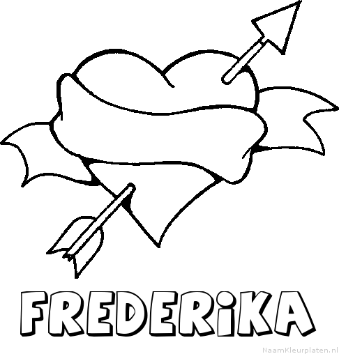 Frederika liefde kleurplaat