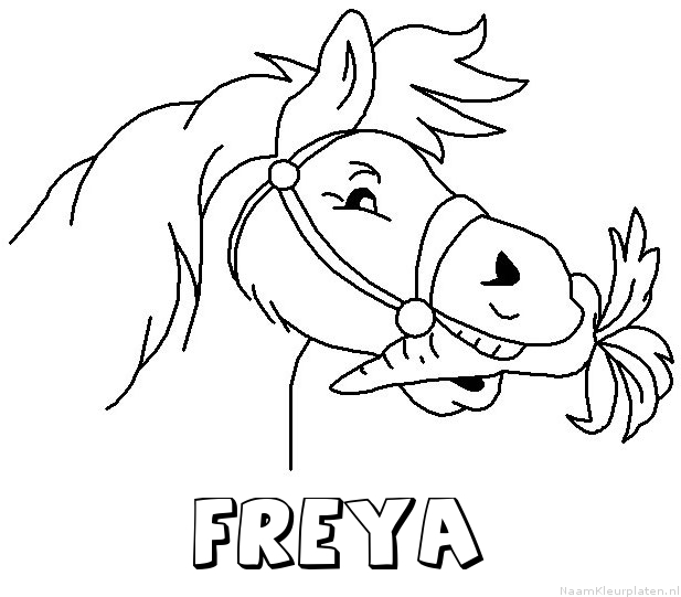 Freya paard van sinterklaas kleurplaat