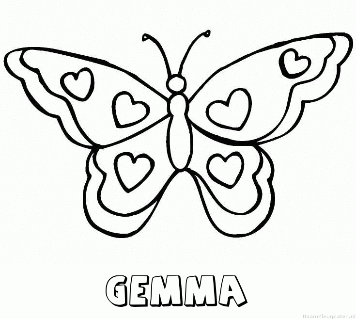 Gemma vlinder hartjes