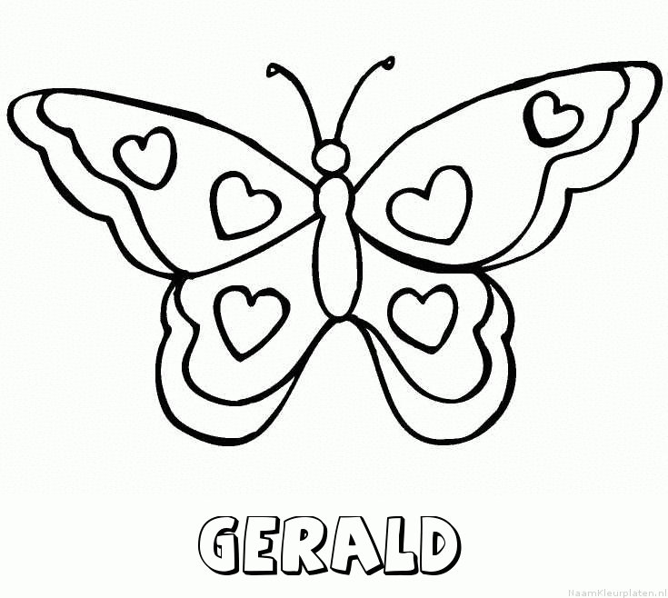 Gerald vlinder hartjes