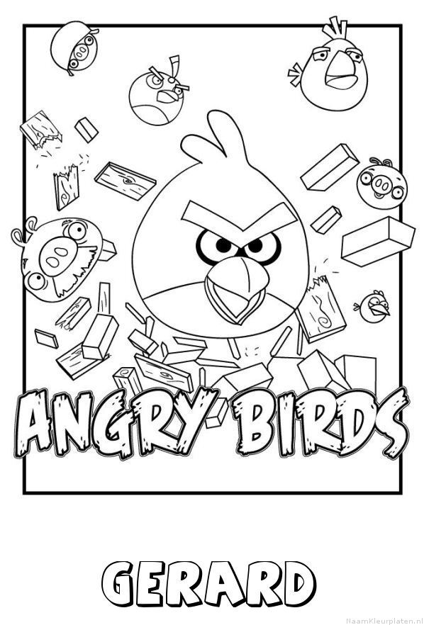 Gerard angry birds kleurplaat