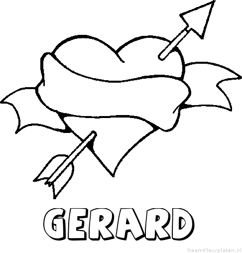 Gerard liefde kleurplaat