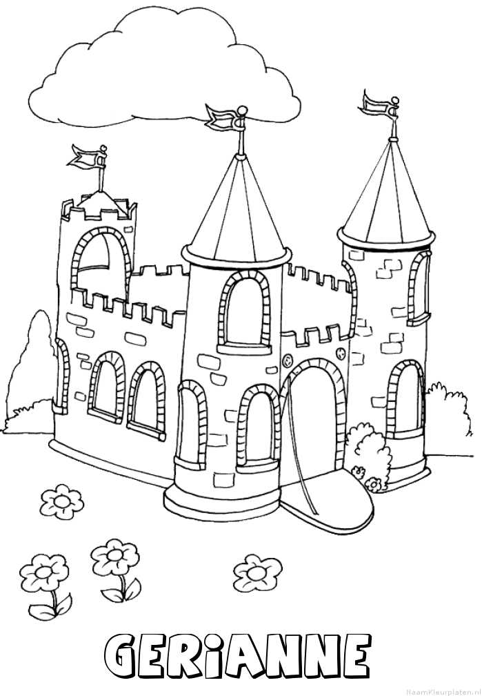 Gerianne kasteel kleurplaat