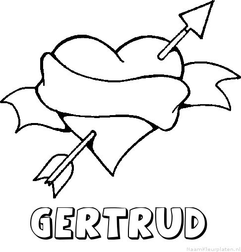 Gertrud liefde kleurplaat