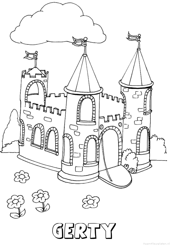 Gerty kasteel kleurplaat