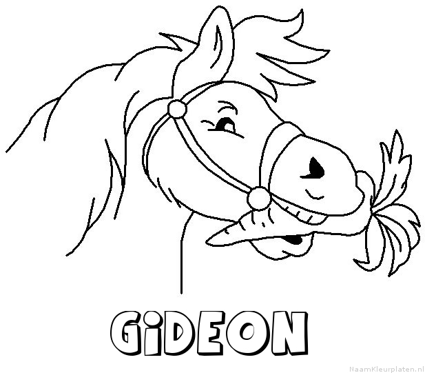 Gideon paard van sinterklaas kleurplaat