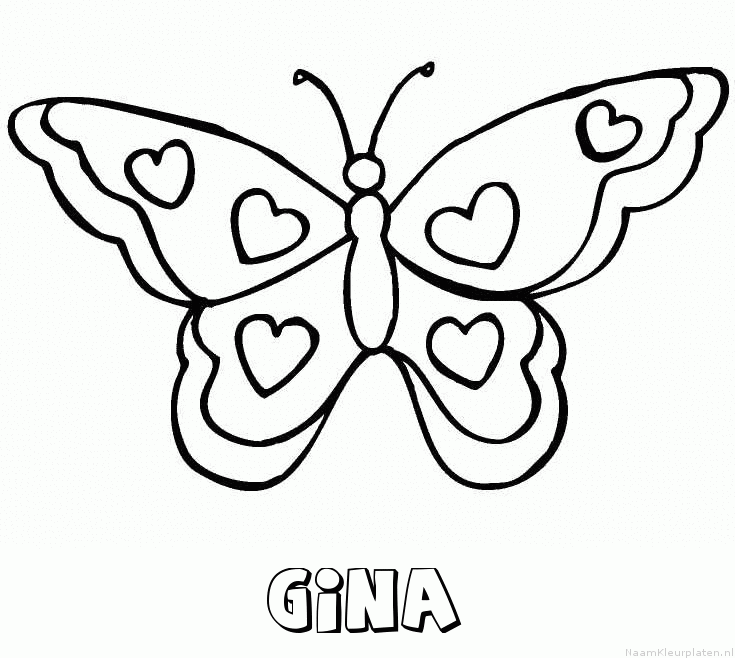 Gina vlinder hartjes