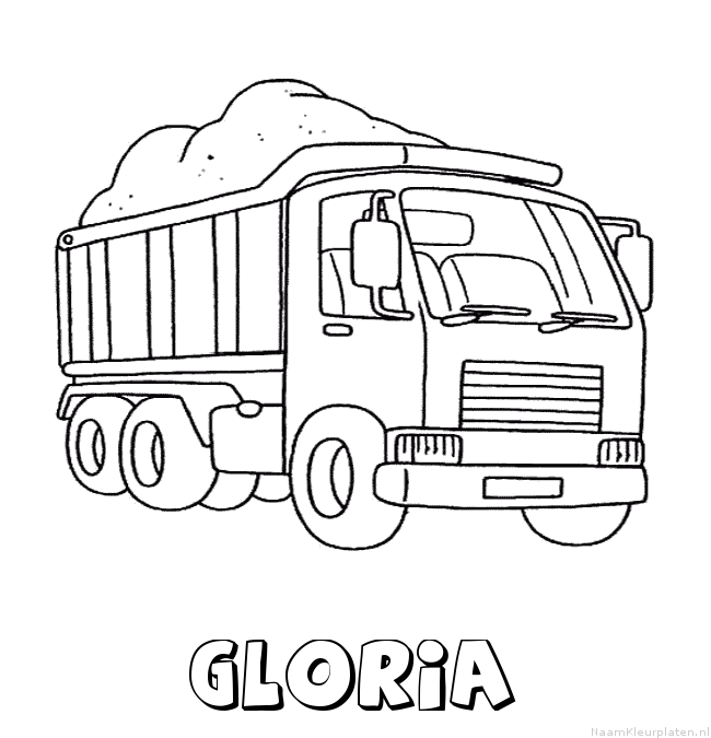 Gloria vrachtwagen kleurplaat