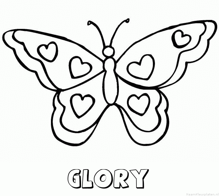 Glory vlinder hartjes