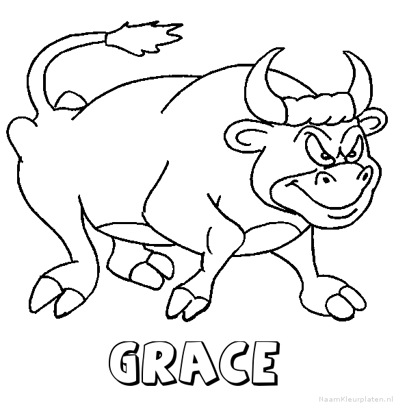 Grace stier kleurplaat