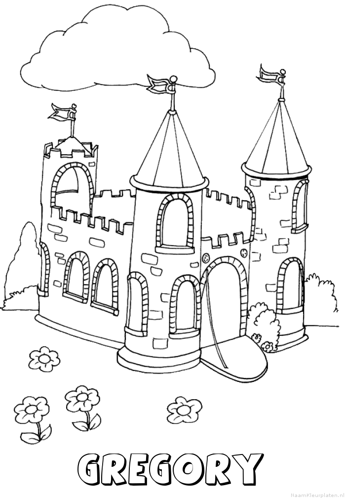 Gregory kasteel kleurplaat