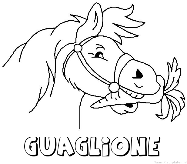 Guaglione paard van sinterklaas kleurplaat