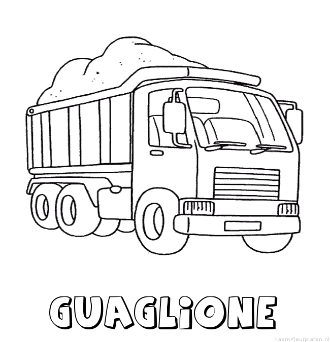 Guaglione vrachtwagen kleurplaat
