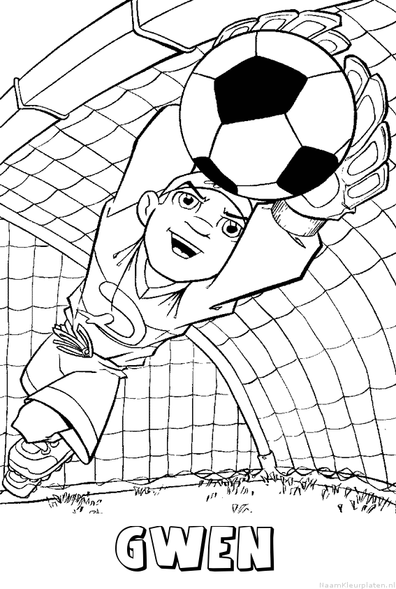 Gwen voetbal keeper
