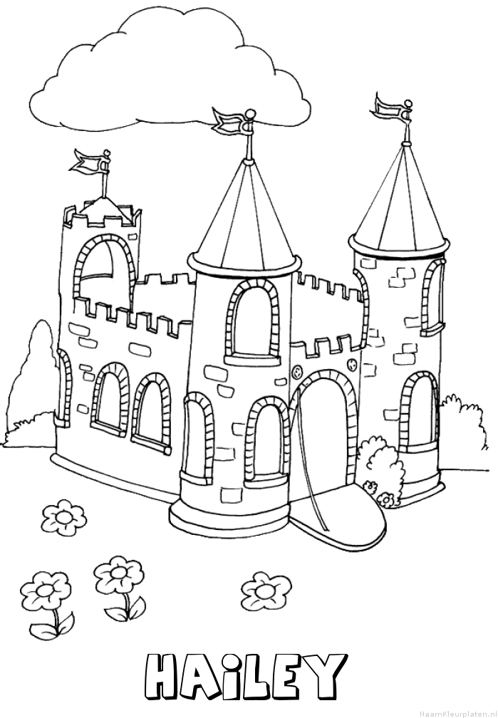 Hailey kasteel kleurplaat