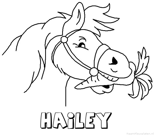 Hailey paard van sinterklaas kleurplaat