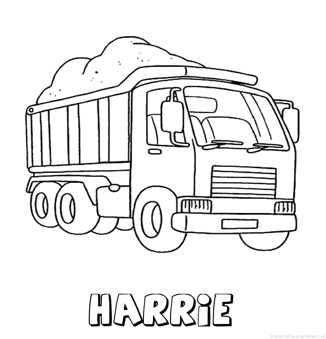 Harrie vrachtwagen kleurplaat