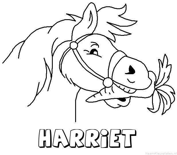 Harriet paard van sinterklaas kleurplaat
