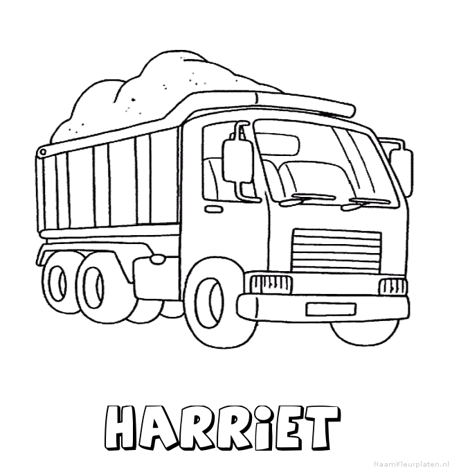 Harriet vrachtwagen kleurplaat