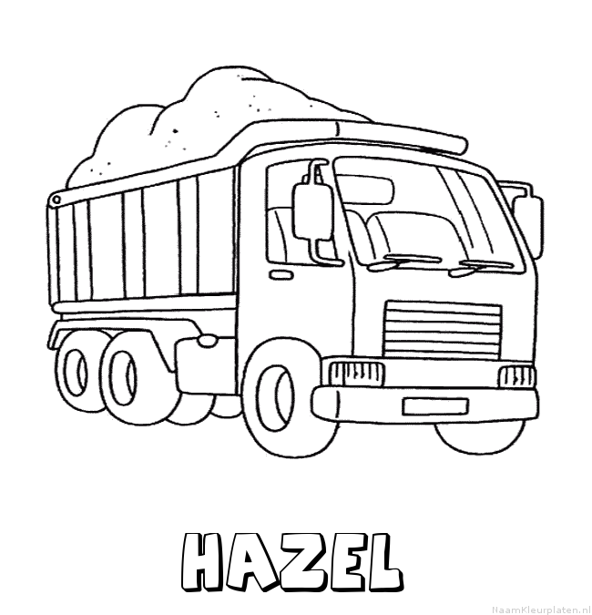 Hazel vrachtwagen kleurplaat