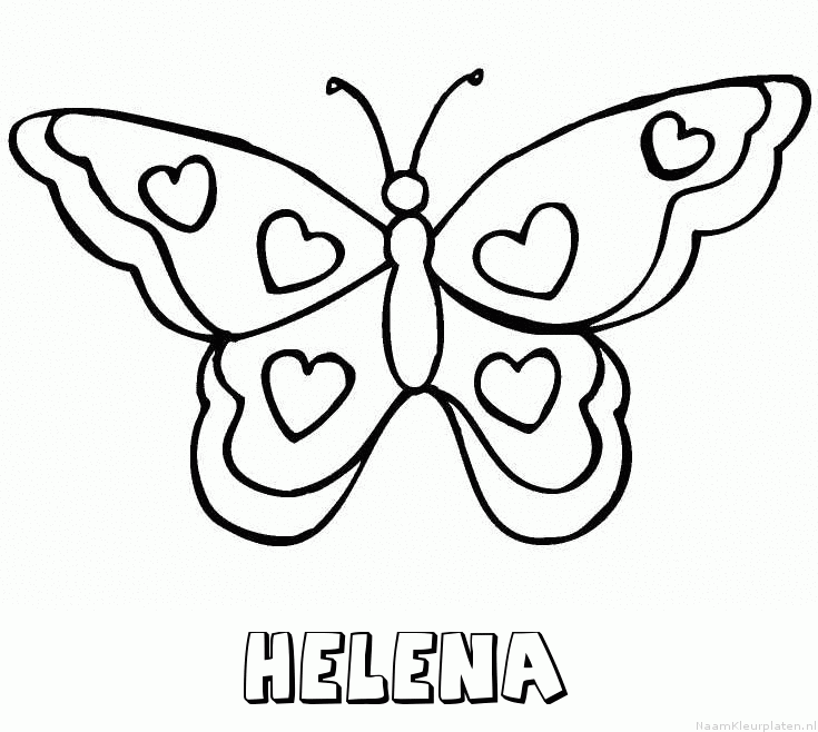 Helena vlinder hartjes