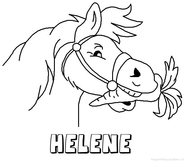 Helene paard van sinterklaas kleurplaat