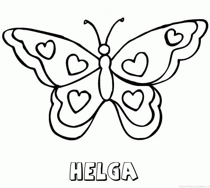 Helga vlinder hartjes