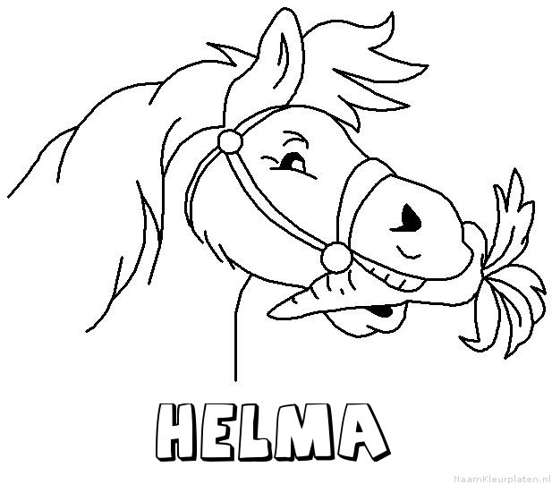 Helma paard van sinterklaas kleurplaat