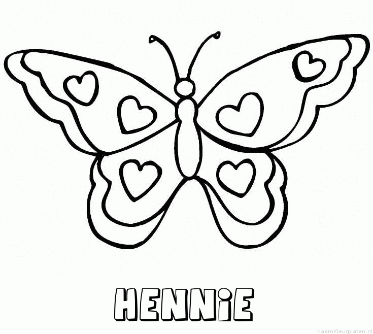 Hennie vlinder hartjes