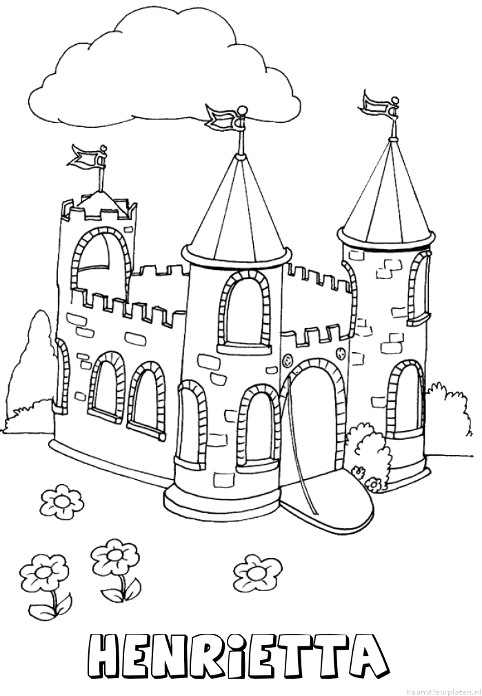 Henrietta kasteel kleurplaat