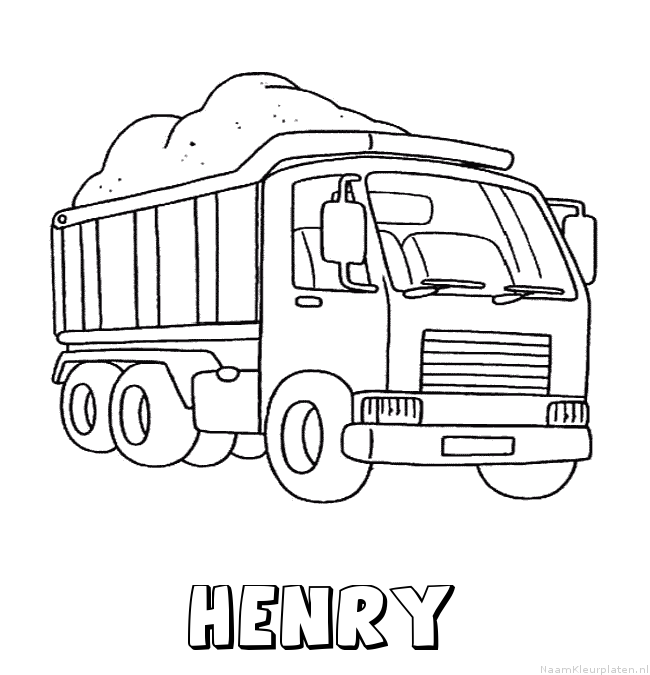 Henry vrachtwagen kleurplaat