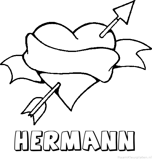Hermann liefde kleurplaat