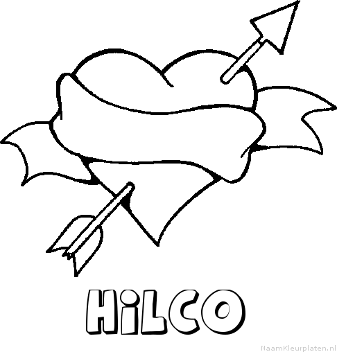 Hilco liefde kleurplaat
