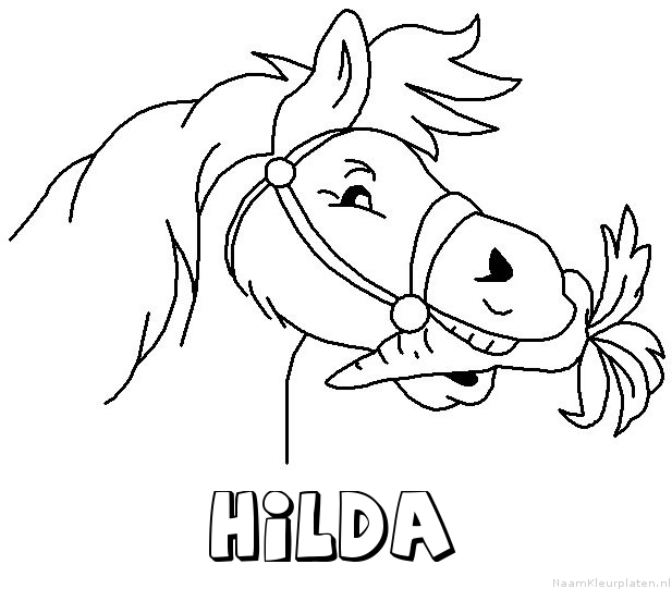 Hilda paard van sinterklaas kleurplaat