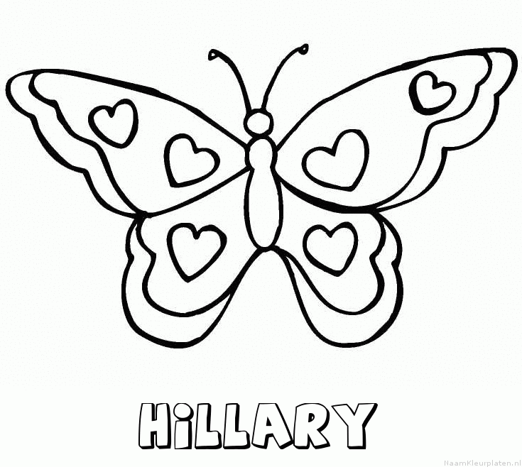 Hillary vlinder hartjes