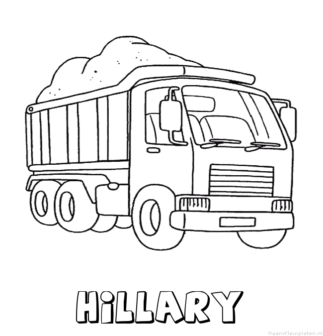 Hillary vrachtwagen kleurplaat