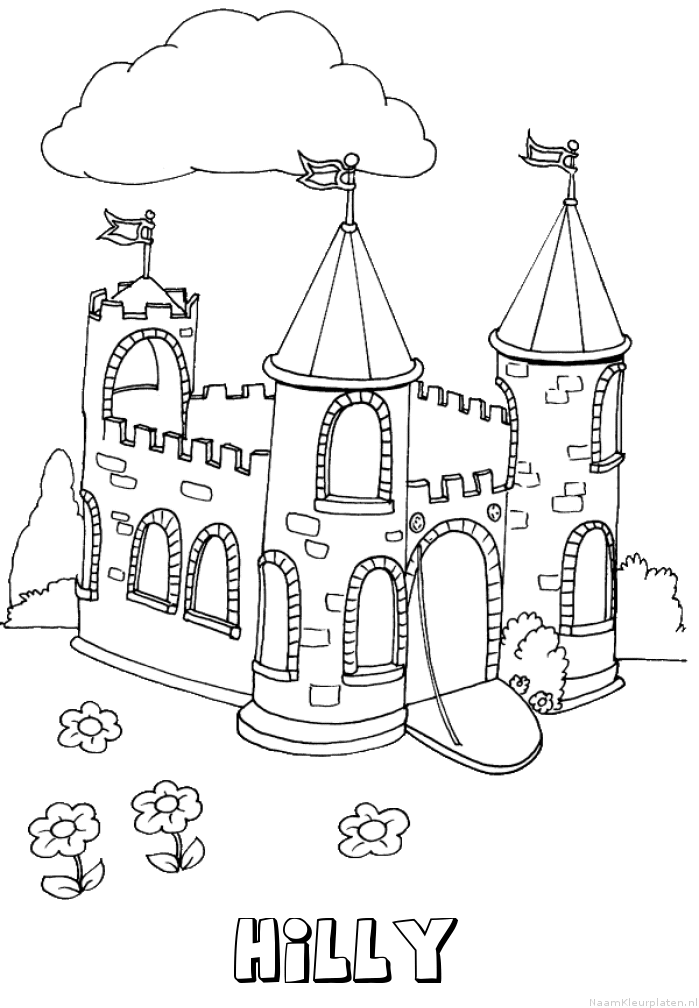 Hilly kasteel kleurplaat