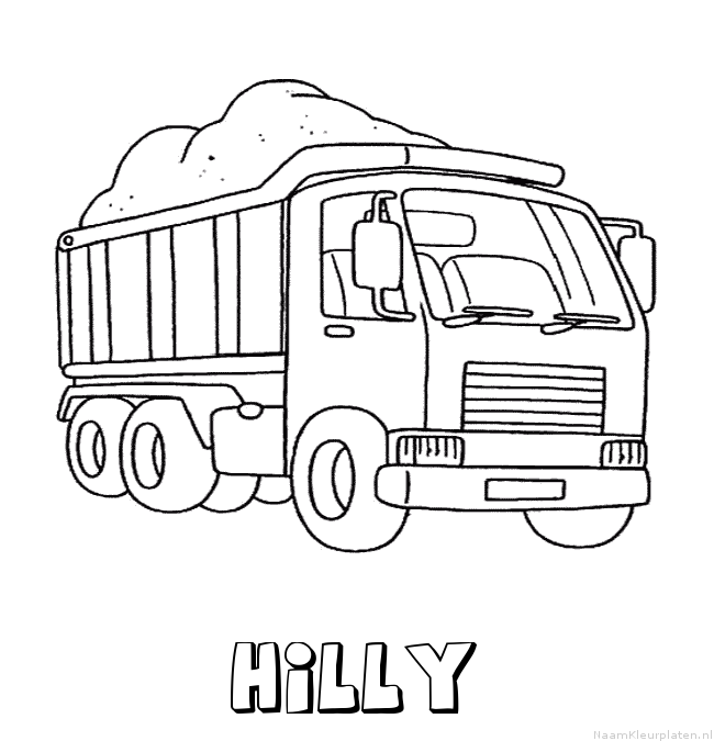 Hilly vrachtwagen kleurplaat