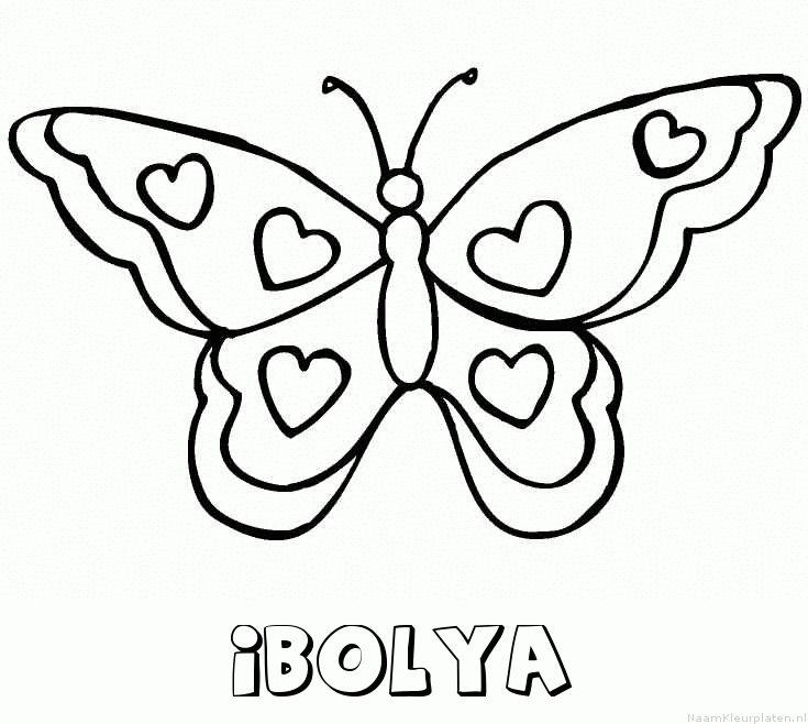 Ibolya vlinder hartjes