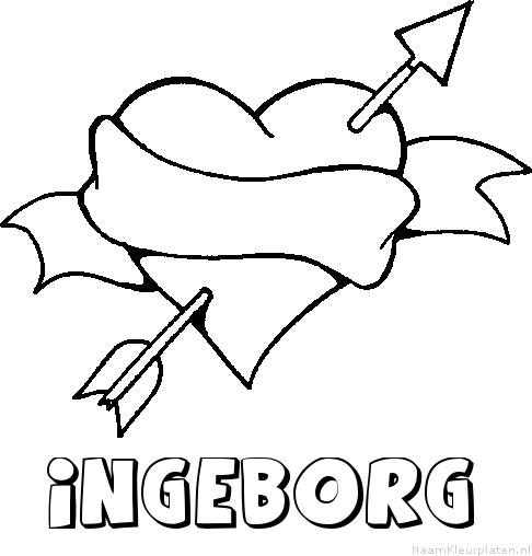 Ingeborg liefde kleurplaat
