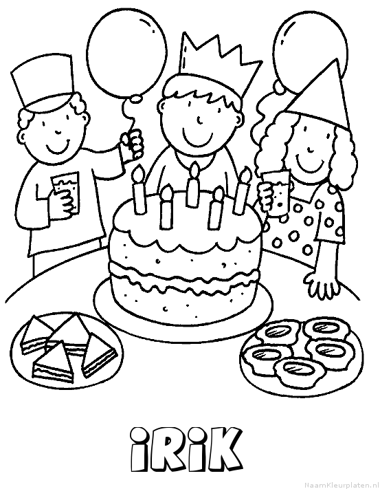 Irik verjaardagstaart