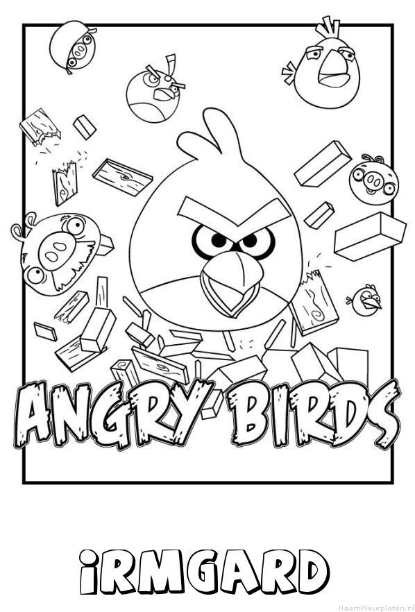 Irmgard angry birds kleurplaat